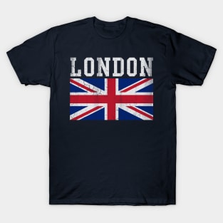 London England Union Jack Vintage T-Shirt